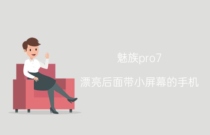 魅族pro7 漂亮后面带小屏幕的手机 2599的魅族Pro7puls值得买吗？